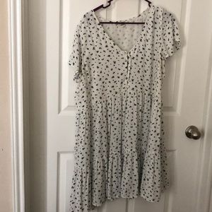 American Eagle Floral Print Babydoll Dress